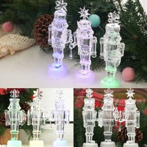 LED 투명 아이스 병정 봉 인테리어조각상 이사집선물 가게개업선물 선반인형 창업선물 조각품, 트리