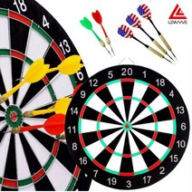 런웨이브 다트세트 다트판+다트핀 풀세트 집중력향상 게임 양면 과녁 다트보드, LW-12인치 다트판+일반핀4개세트