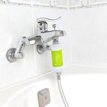 플로루찌 샤워필터 욕실 수전 헤파 녹물 지하수 석회수 수도필터 지하수정수기, (싱크전용) 헤파필터 1개