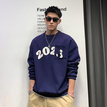 남자 후드 긴팔 티셔츠 서태랑 찢어진 패치 포켓 맨투맨 남 봄 트렌드 판 디자인 하이 스트리트 이너웨어 이너웨어 상의 멋진 무지 오버핏 빅사이즈 심플한 맨투맨 남성
