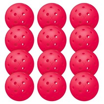 Franklin Sports 야외 피클볼 - X-40 볼 미국 피클볼(USAPA) 승인 외부 12팩 핑크 오픈, 3 Pack, Lava