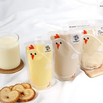 생활을그리다 꼬꼬 이유식 스파우트 파우치 200ml 50매 15파이, 2세트, 소(S)