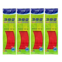 크린랲 다용도용 고무장갑 대, 빨강, 4개