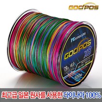 갓포스 PE 12합사 8합사줄 500M 300M (컬러) 슈퍼라인 낚시용품 루어낚시 쭈꾸미낚시, 1.5호, 01.갓포스 5색 8합사 500M