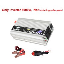 태양열발전기 태양광 패널 가정용 캠핑용 세트 유연한 태양 전지 자동차 보트 캠핑카용 단결정 방수 12V 600W 1000W 110V 220V, [05] Only inverter, 1개