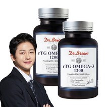 초임계 알티지 오메가3 닥터브라이언 클린 rtg 오메가3 대용량 180캡슐 청소년 고등학생 수험생 영양보충용제품 저온초임계 식약청 인정 오메가쓰리, 2개