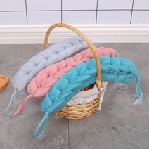 꽈배기샤워볼 꽈배기샤워타올 부드러운 거품생성 목욕 바스타올 등밀이 바디 퍼프, 상품선택, 라이트 블루