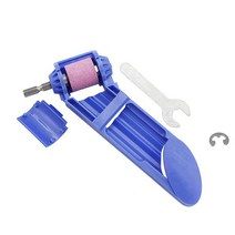 드릴연마기 드릴날 연삭기 엔드밀 샤프너 휴대용 드릴 그라인더 그라인딩 휠 비트 숫돌 핸드 툴 네일 세트 스텝 액세서리 용 스테인레스 스틸, [02] Blue, 02 Blue