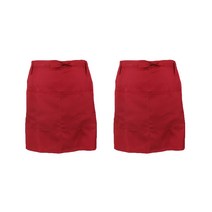 케삭 카페 미니앞치마 레드 2개 1SET