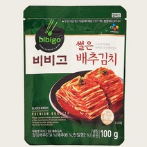CJ더마켓 집반찬 집밥 가정식 자취템 탑티어 비비고 썰은배추김치 배추 총각 열무 국산 업소용 김치 100G 5개, 14세트