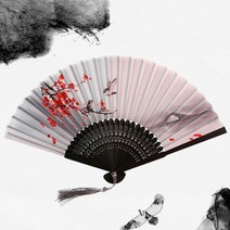 합죽선 접이식 부채 동양화 여름선물 손부채 답례품 판촉물 개업선물, 동양화 부채 5번