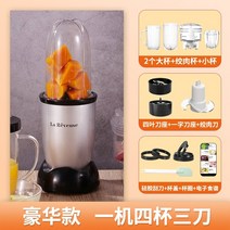당근 오렌지 사과 녹즙기 착즙기 원액기 생즙기 쥬서기 Levans Juicer 소형, 은색 고급 모델 - 컵 4개와 칼 3개