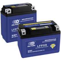 오토바이배터리 스쿠터 대용량 리튬 12V 6A 7A 8A, LFPX4L 대용량 리튬 배터리 6AH, 1개