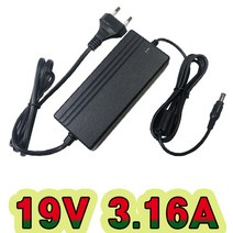 순흥전기 어댑터 19V 어댑터 시리즈 19V 3.16A ~ 4.74A 까지 생산 아답터 직류전원장치, 19V 3.16A 전원선일체형