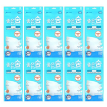 JW중외제약 좋은숨 KF94 마스크 10매 국내 제약회사 유통제품, 1매입, 40매, 화이트