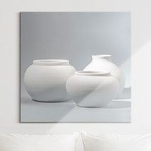 복들어오는 달항아리 그림 10종 힐링 풍수 인테리어 현관 거실 액자 집들이 가게오픈 선물, 04.[I] 복덩이 달항아리, 캔버스