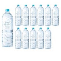 농심 백산수 무라벨 생수, 2L, 20개