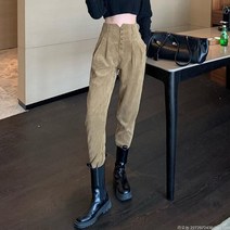 라오농 배기바지옷 코듀로이 날씬해 보이는 배기팬츠 적합 사타구니 허벅지 굵은 어글리 부츠컷팬츠 여성의류+24d02LL