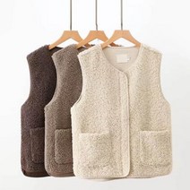 어르신조끼 겨울 실내 사무실 여성 할머니 어느신 양털 뽀글이 조끼 베스트
