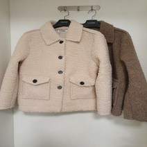이랜드 [톰스토리]미리 겨울 마지막 수량 여성 양털 뽀글이 보아 포켓 카라 자켓_울산점