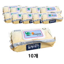 60매 10팩 물티슈캡형 저자극 순면느낌 빅사이즈 대용량