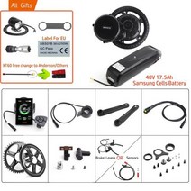 접이식 전동자전거 전기자전거 배달 렌탈 키트 폴딩 48V 750W 중반 드라이브 BBS02B EBIKE 모터 175Ah 삼성 셀 리튬 배터리 전기 자전거 완전한 변환, 52T DPC18 Display+브레이크 센서