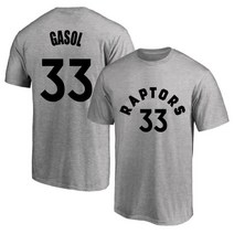 토론토랩터스 티셔츠 TOR010 반팔 티 NBA 마크가솔 33 빅사이즈 남자 여자 슈팅 져지 저지 농구 팀 복 상의