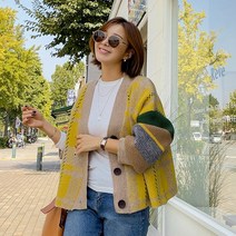 [조아맘] 체크 울 가디건 JG04377
