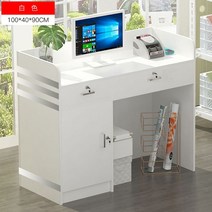 계산대 카운터 포스기 매장 인포데스크 프런트 1200 인포메이션 코너 편의점 9, 조립, 100cm캐비닛에자물쇠가달린더블브라이트닝