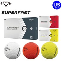 Callaway 캘러웨이 SuperFast 슈퍼패스트 골프공 15개입, 1상자(15개입)개, 화이트
