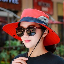 캠핑 등산모자 단자 야유회 산악 회모자 햇빛가리개, 레드