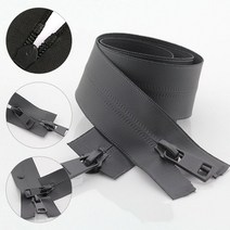 방수 지퍼 60cm 나일론 가방 부자재 투웨이 슬라이더, 블랙