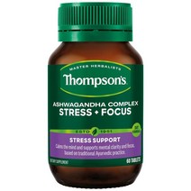 톰슨 아슈와간다 컴플렉스 Thompsons Ashwagandha Complex Stress + Focus 60정