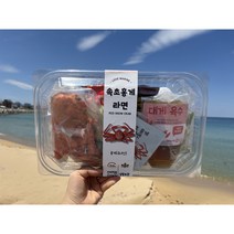 캠핑밀키트 홍게라면 속초 수율80% 한마리 통째 24시간 신속배달, 산지직송 홍게라면1팩+면사리추가
