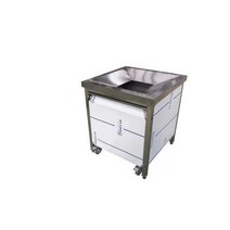 업소용 음식물처리기 잔반 분쇄기 식당 부페 호텔, 이동형 사각 홀- 70x70x80