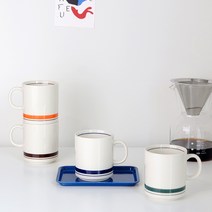 카네수즈 스노우톤 빈티지 심플 데일리 머그 커피잔 350ml (4color), 1개, 오렌지