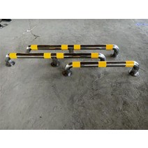 매립 스텐 볼라드 앙카 이동 주차 안전 접근 가드레일 출입 삼각대 고깔 자동차 표지판 금지, u 형 가드 레일 - 63 x 300 x 500