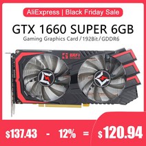 GAINWARD GTX 1660 SUPER 6GB GeForce GDDR6 게임용 s 그래픽 카드 192Bit 14000Mhz GTX1660 NVIDIA GPU 비, 한개옵션0