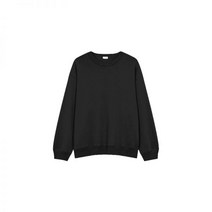 DRIES VAN NOTEN 드리스반노튼 남성 오버사이즈 코튼 맨투맨 - 블랙