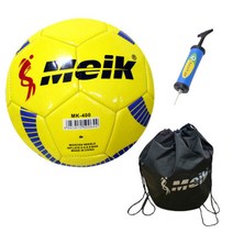 메이크 축구공 4호 MK-400+볼가방 (사은품-볼펌프), 색상:축구공 MK-400(삼각형무늬)+메이크볼가방+펌프