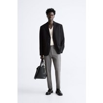 독일 자라 ZARA 텍스처 컴포트 팬츠 - 블랙