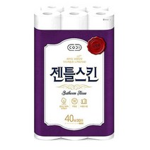 코디 젠틀스킨 40m*30롤 도톰하고 먼지 없는 무형광 천연펄프_nsmc 롤화장지, 30롤, 1개