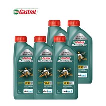 [정품] 캐스트롤 마그네틱 SN C3 5W40 합성오일 1L X 5개, 마그네틱 1L X 5개