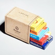 바르베로 베이직 면도날 세트 5팩 25개 일회용면도날, 1세트, 5개