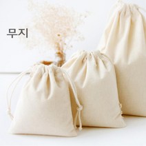 제이마켓 무지 스트라이프 스트링 파우치