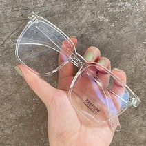 플랫 라이트 블루라이트 차단 뿔테 자외선 방지 패션 안경테 근시 투명 무테 난시교정 피로 시력 보호