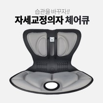 체어큐 바른자세의자 자세교정의자, 블랙