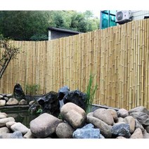 대나무 울타리 정원 방부목 조경 테라스 가림막, (백죽 높이 1.5m X 길이 2m)