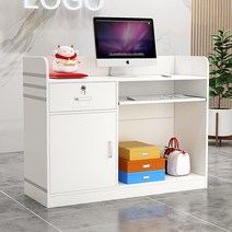 카운터 테이블 계산대 미용식 식당 포스계산대 인포, 15. 120x38x90머스타드화이트