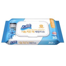 스카트 기름때전용 세정티슈 30매, 3개